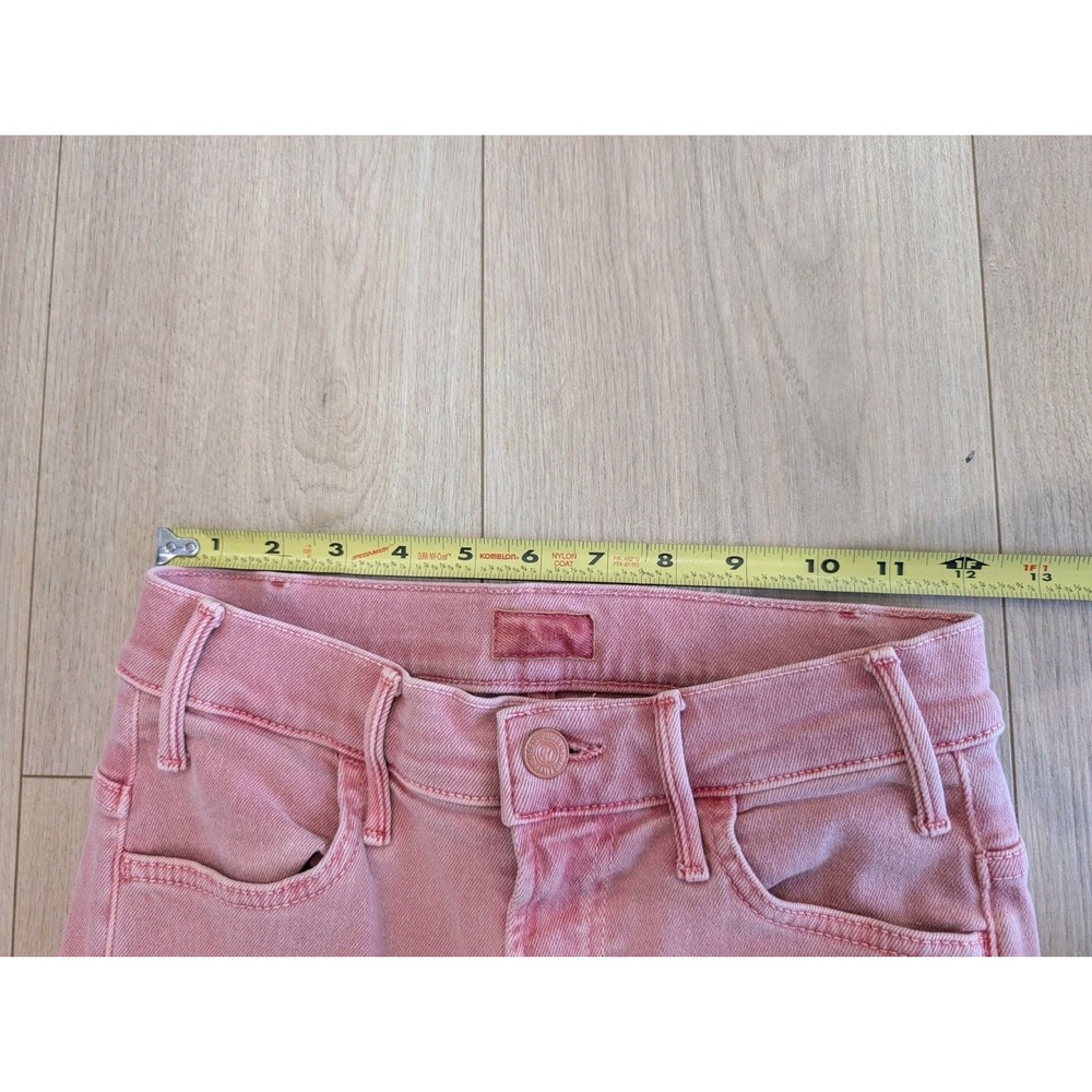 MOTHER Pink Cropped Ankle Jeans - Picture 2 of 11